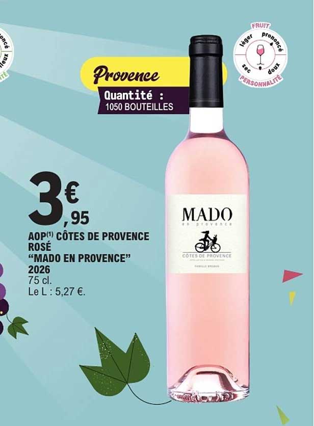 AOP CÔTES DE PROVENCE ROSÉ “MADO EN PROVENCE” 2026