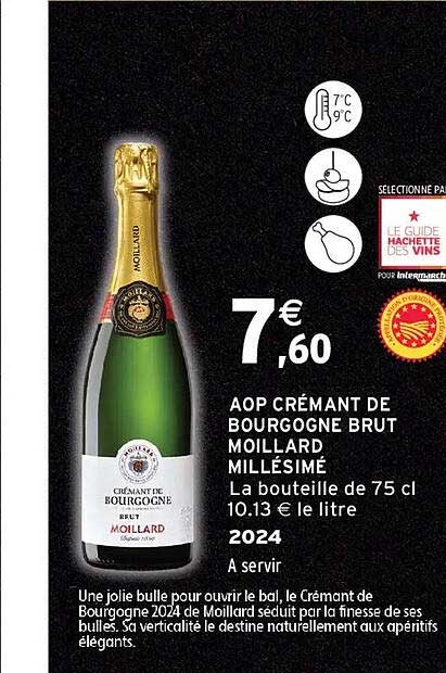AOP CRÉMANT DE BOURGOGNE BRUT MOILLARD MILLÉSIME