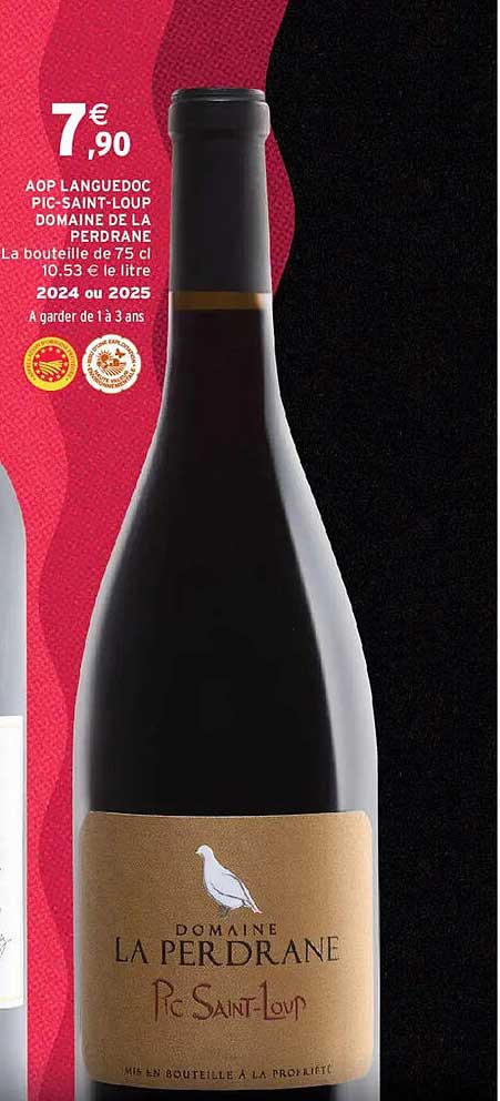AOP LANGUEDOC PIC-SAINT-LOUP DOMAINE DE LA PERDRANE