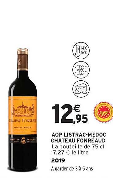 AOP LISTRAC-MÉDOC CHÂTEAU FONRÉAUD