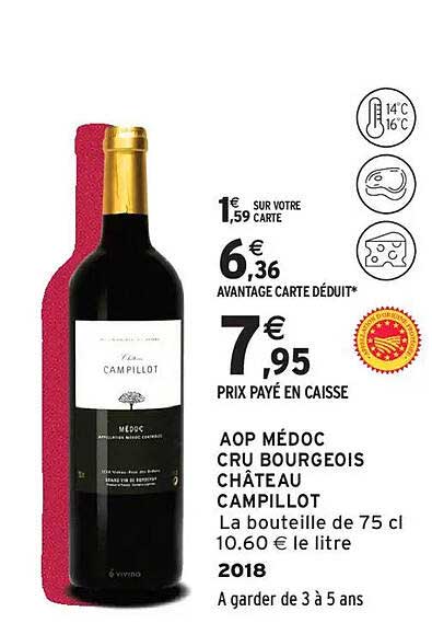 AOP MÉDOC CRU BOURGEOIS CHÂTEAU CAMPILLOT