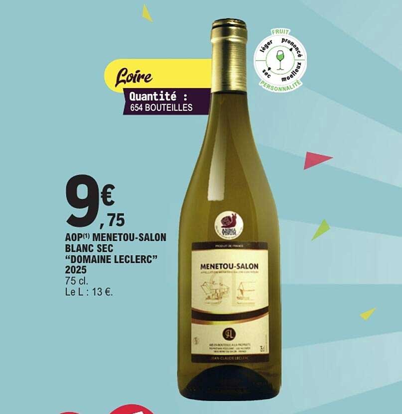 AOP MENETOU-SALON BLANC SEC “DOMAINE LECLERC” 2025 75 cl.