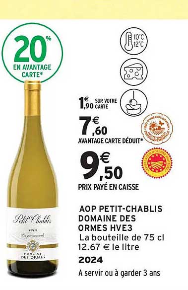 AOP PETIT-CHABLIS DOMAINE DES ORMES HV3