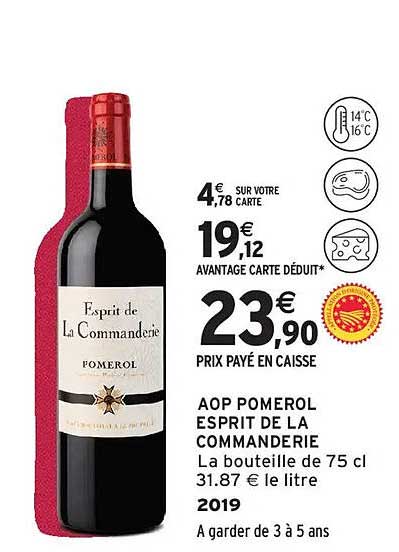 AOP POMEROL ESPRIT DE LA COMMANDERIE