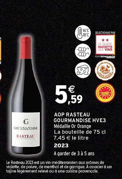 AOP RASTEAU GOURMANDISE HVE3