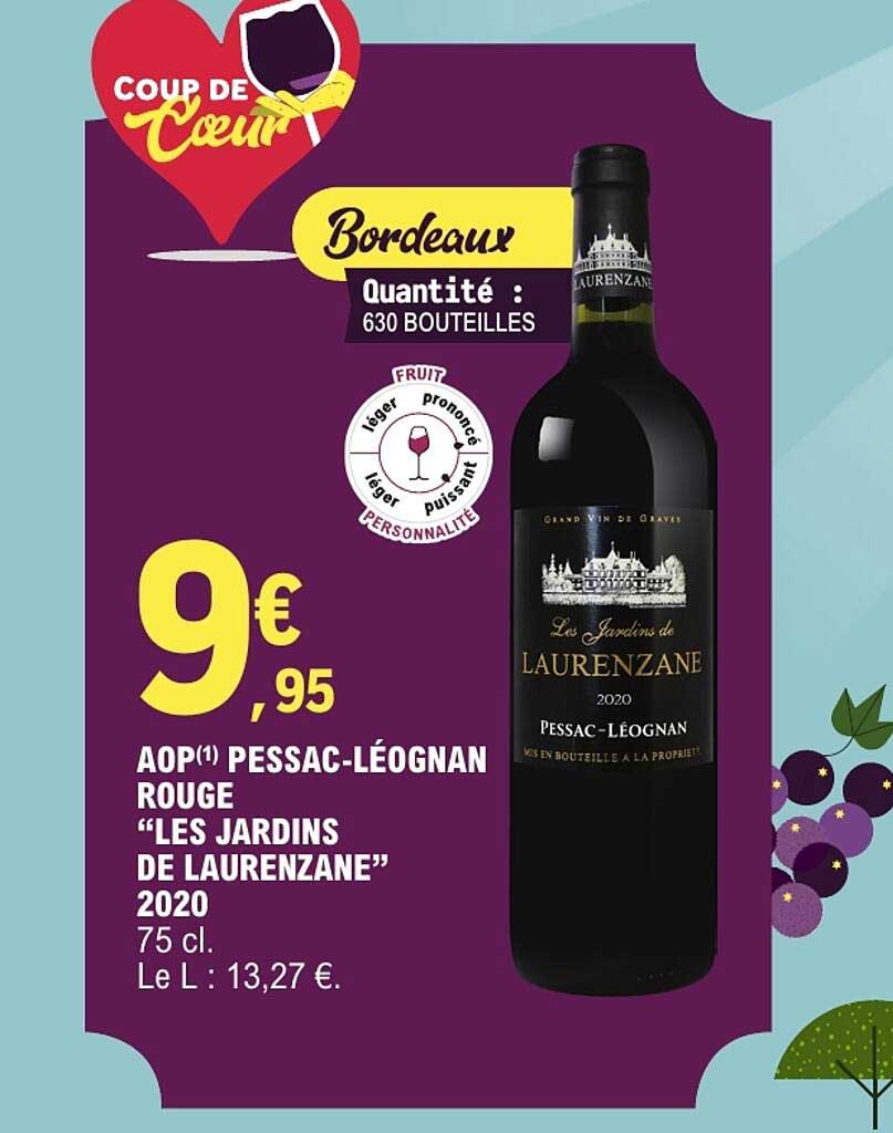 AOP(1) PESSAC-LÉOGNAN ROUGE “LES JARDINS DE LAURENZANE” 2020