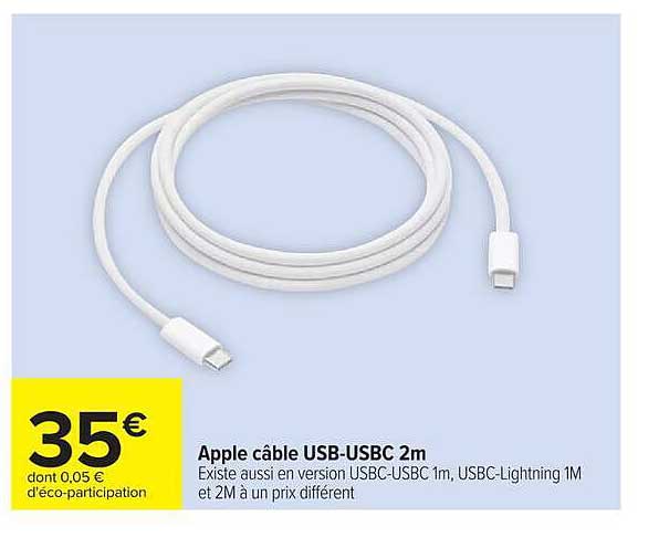 Apple câble USB-USBC 2m