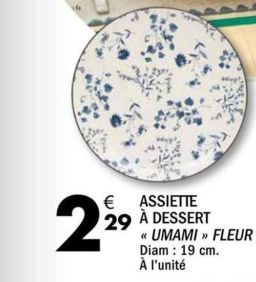 ASSIETTE À DESSERT « UMAMI » FLEUR