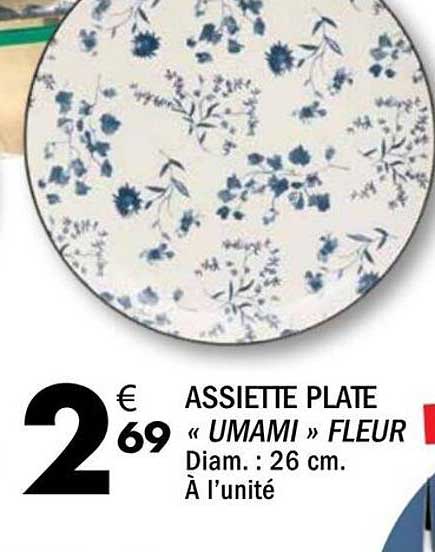 ASSIETTE PLATE « UMAMI » FLEUR