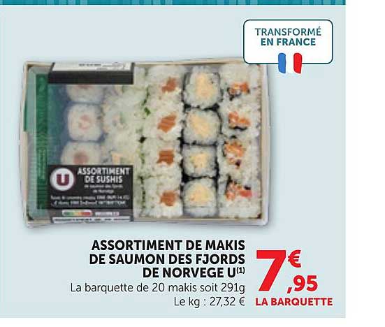 ASSORTIMENT DE MAKIS DE SAUMON DES FJORDS DE NORVEGE U(1)