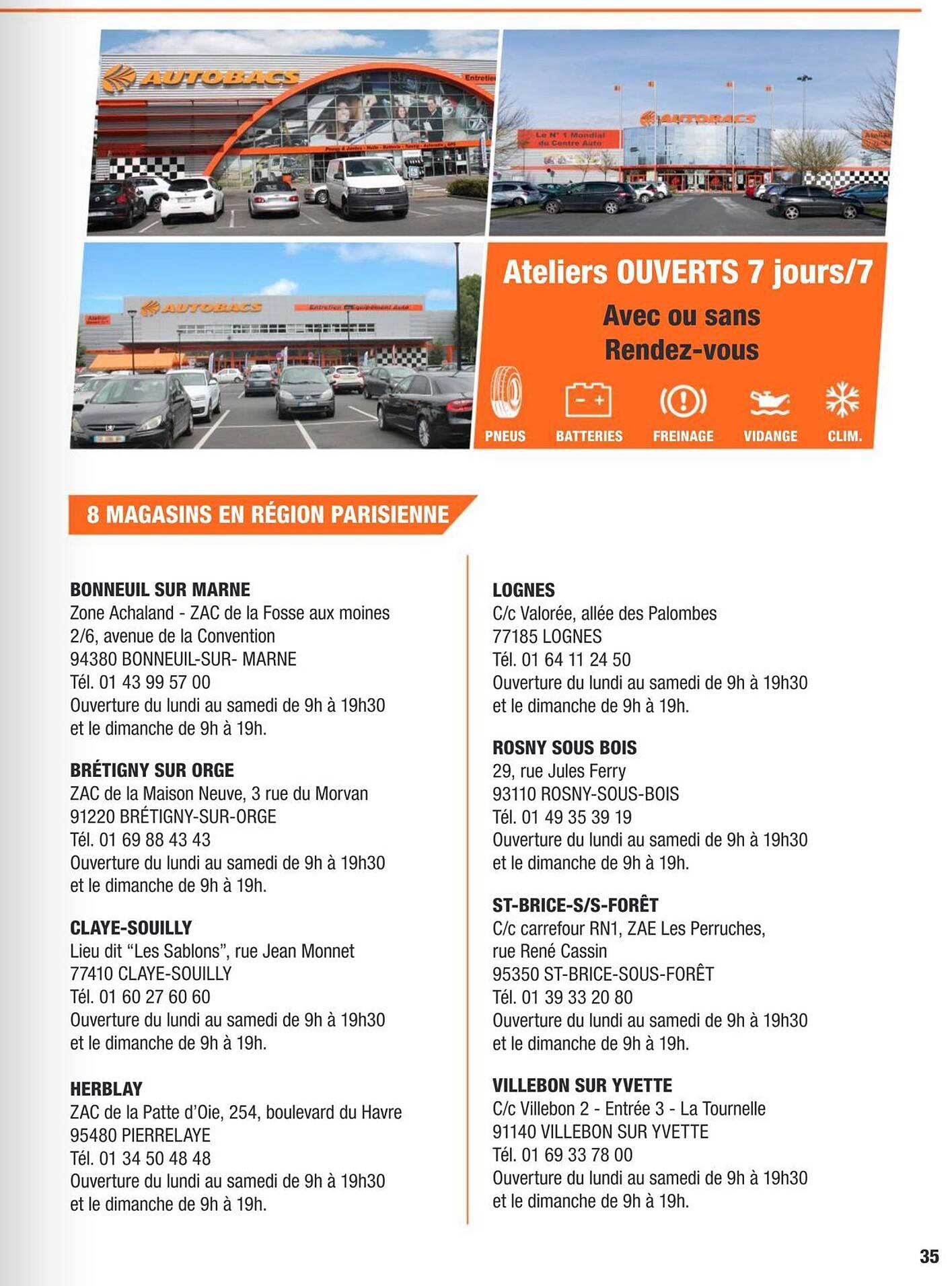 Ateliers OUVERTS 7 jours/7