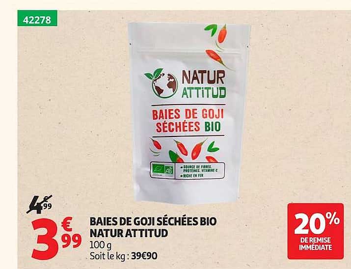 BAIES DE GOJI SÉCHÉES BIO NATUR ATTITUD