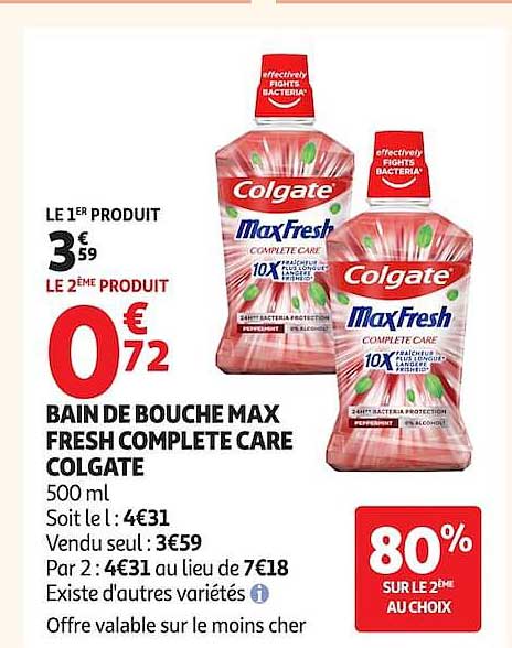 BAIN DE BOUCHE MAX FRESH COMPLETE CARE COLGATE