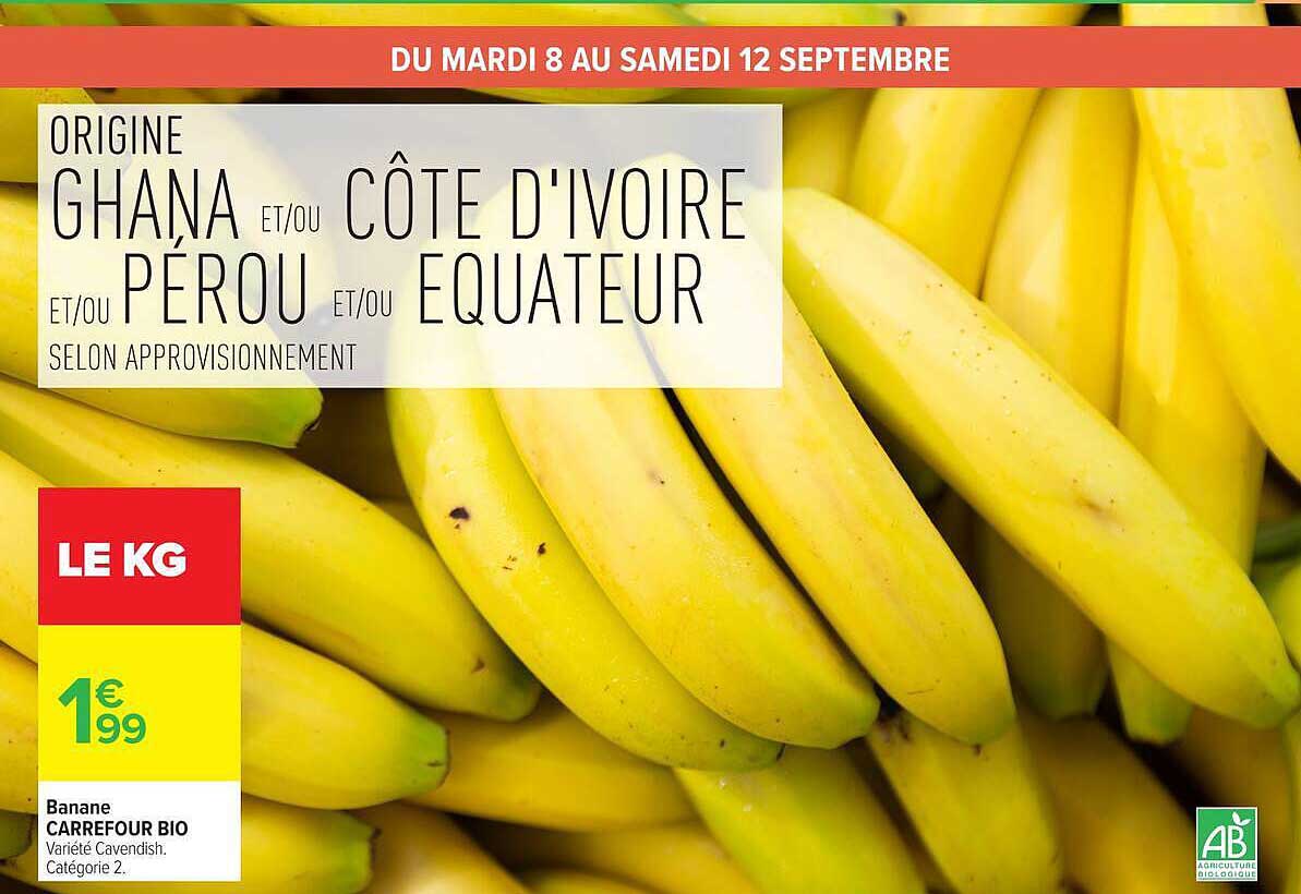 Banane CARREFOUR BIO