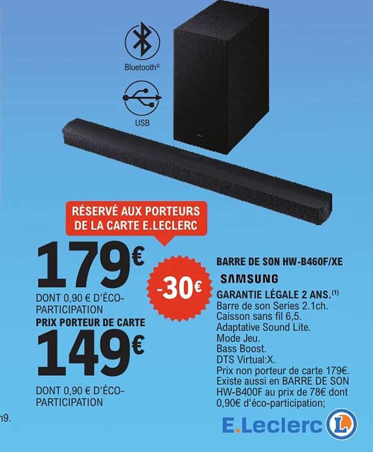 BARRE DE SON HW-B460F/XE SAMSUNG