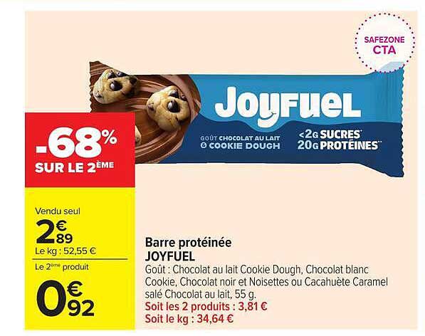 Barre protéinée JOYFUEL