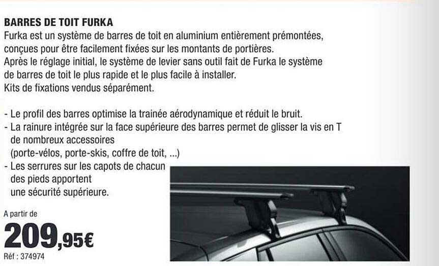 BARRES DE TOIT FURKA