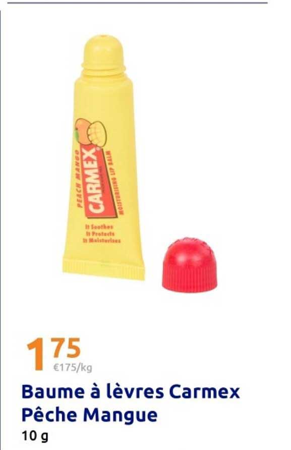 Baume à lèvres Carmex Pêche Mangue 10 g