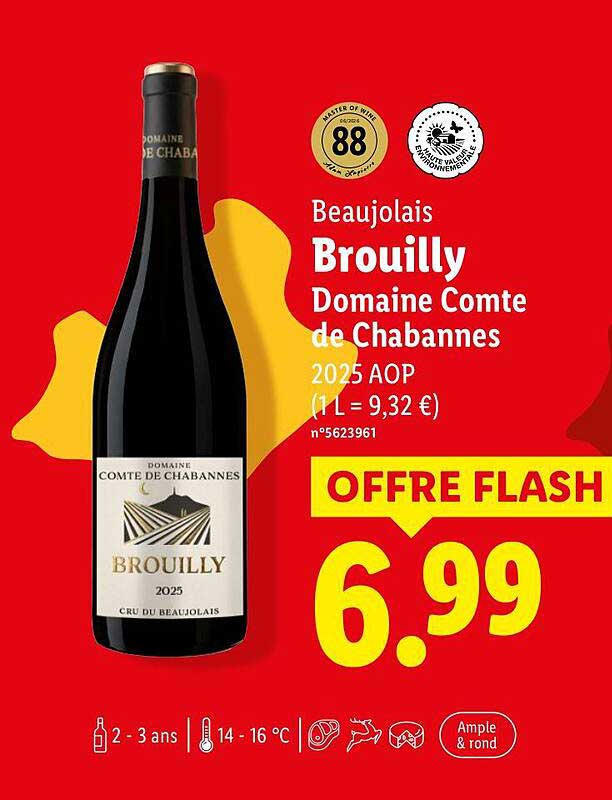 Beaujolais Brouilly Domaine Comte de Chabannes 2025 AOP
