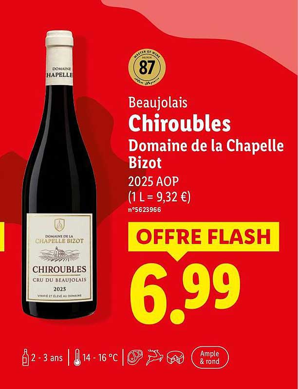 Beaujolais Chiroubles Domaine de la Chapelle Bizot 2025 AOP