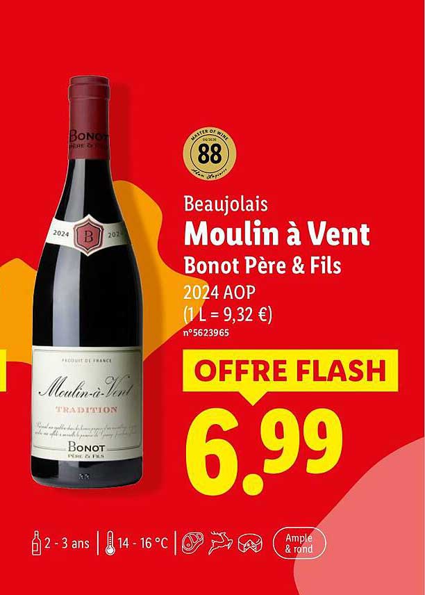 Beaujolais Moulin à Vent Bonot Père & Fils 2024 AOP