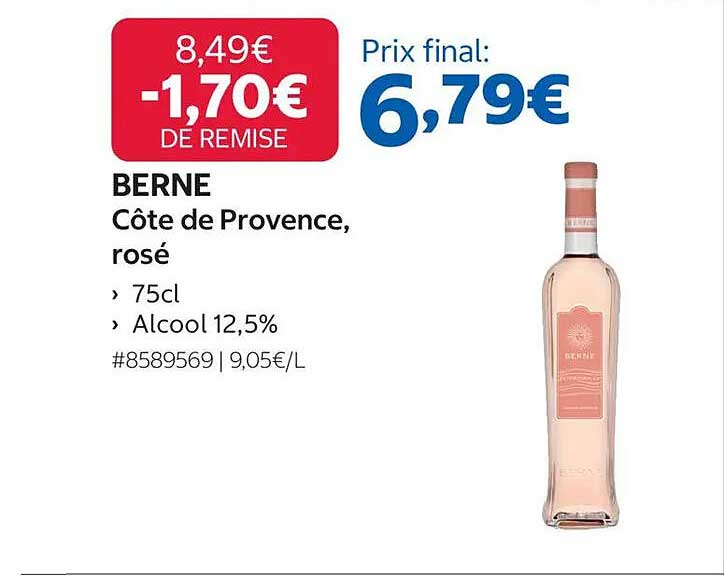 BERNE Côte de Provence, rosé