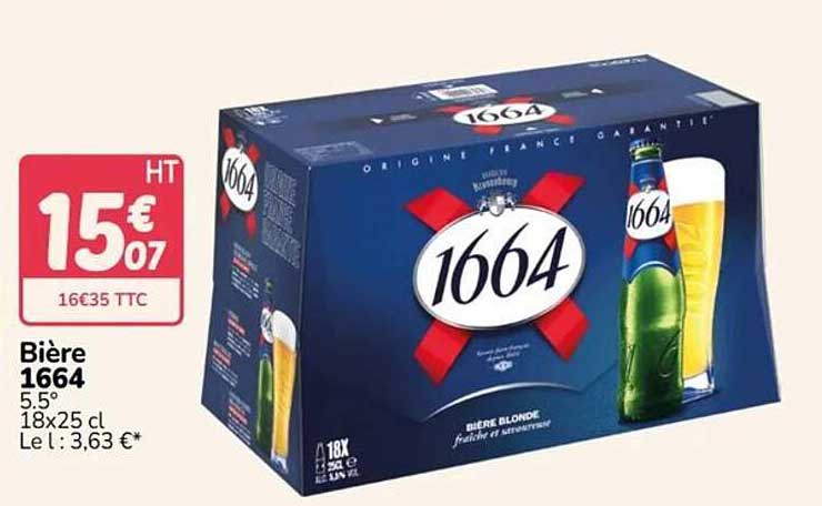 Bière 1664 5.5° 18x25 cl