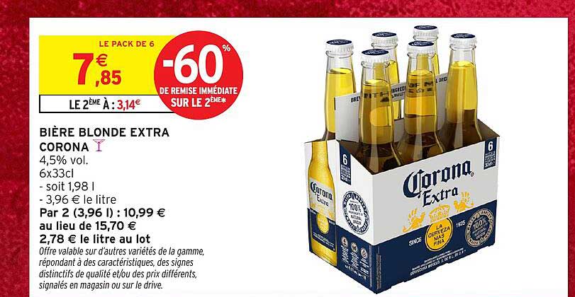 BIÈRE BLONDE EXTRA CORONA