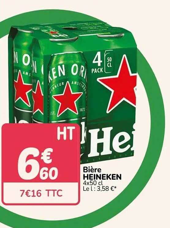 Bière HEINEKEN 4x50 cl