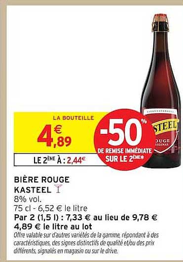BIÈRE ROUGE KASTEEL