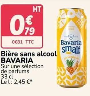 Bière sans alcool BAVARIA
