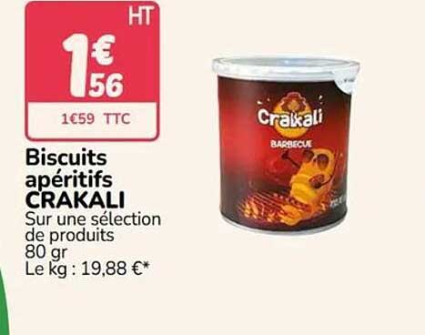 Biscuits apéritifs CRAKALI