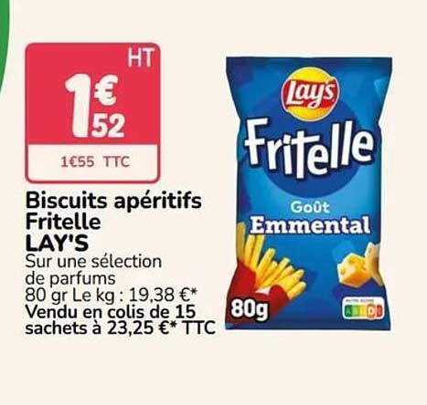 Biscuits apéritifs Fritelle LAY'S