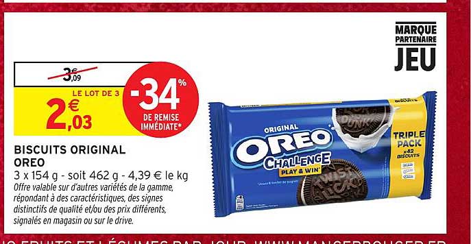 BISCUITS ORIGINAL OREO