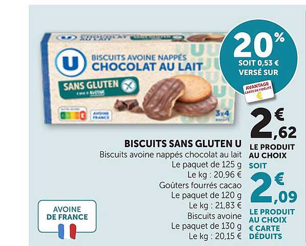 BISCUITS SANS GLUTEN U