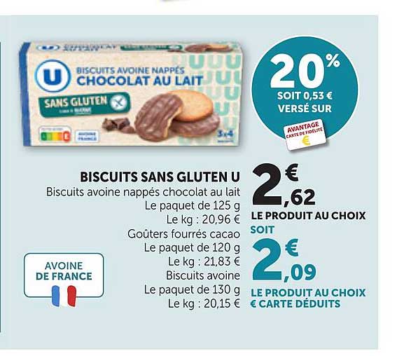 BISCUITS SANS GLUTEN U