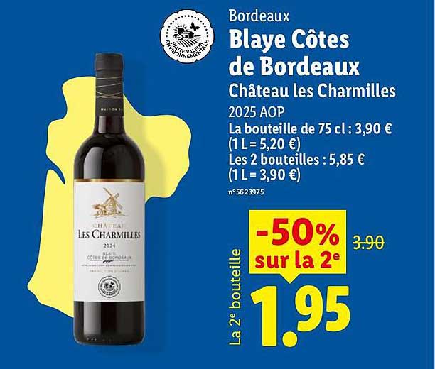 Blaye Côtes de Bordeaux Château les Charmilles