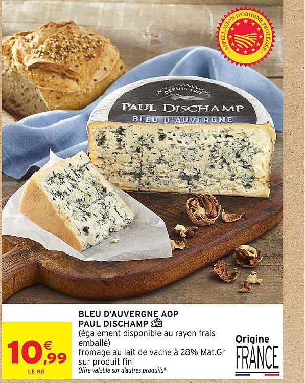 BLEU D'AUVERGNE AOP PAUL DISCHAMP