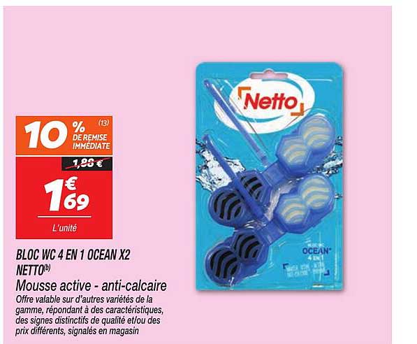 BLOC WC 4 EN 1 OCEAN X2 NETTO