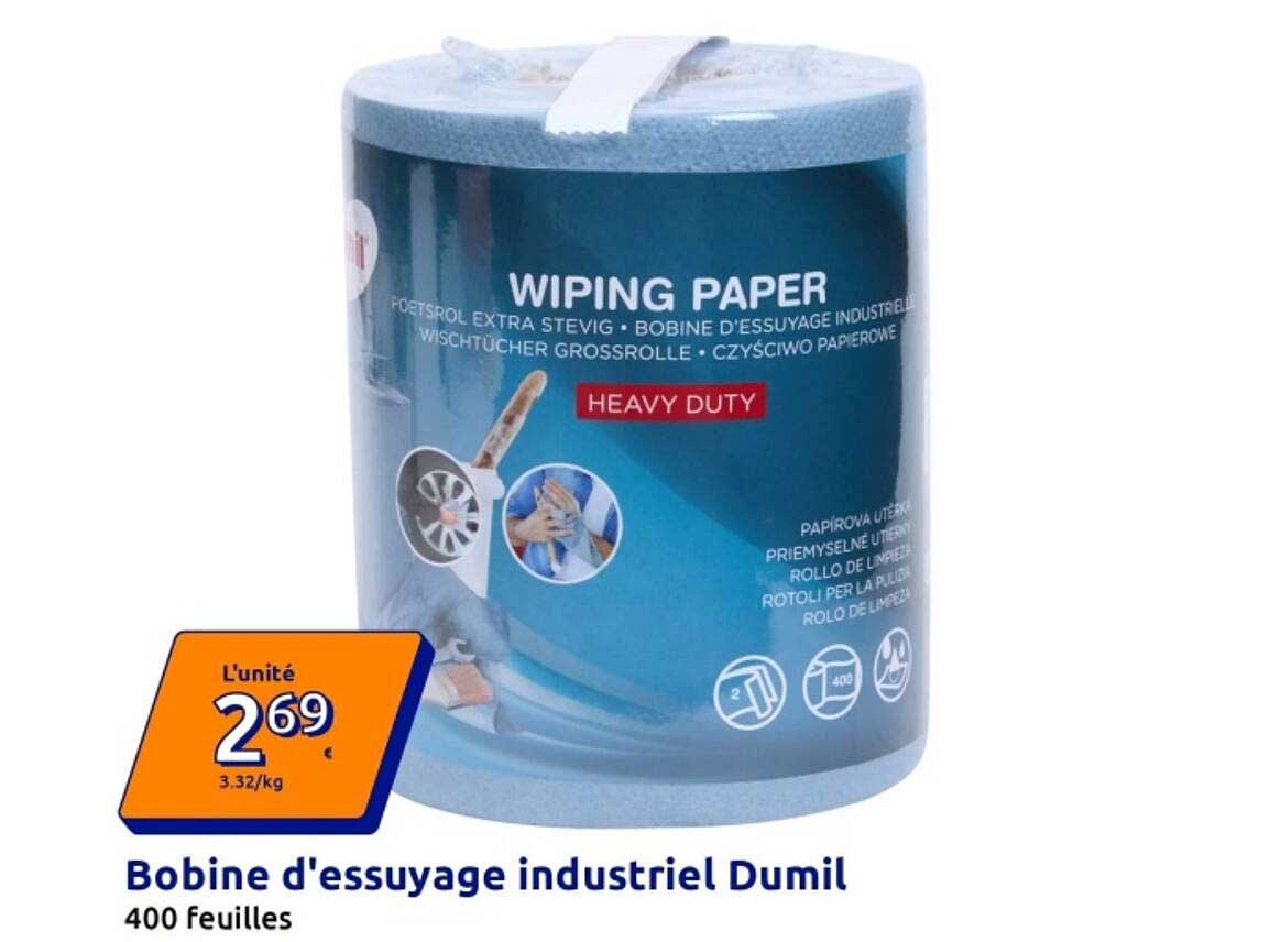 Bobine d'essuyage industriel Dumil
