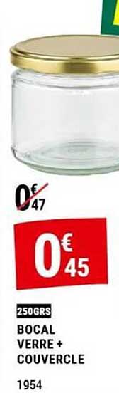 BOCAL VERRE + COUVERCLE