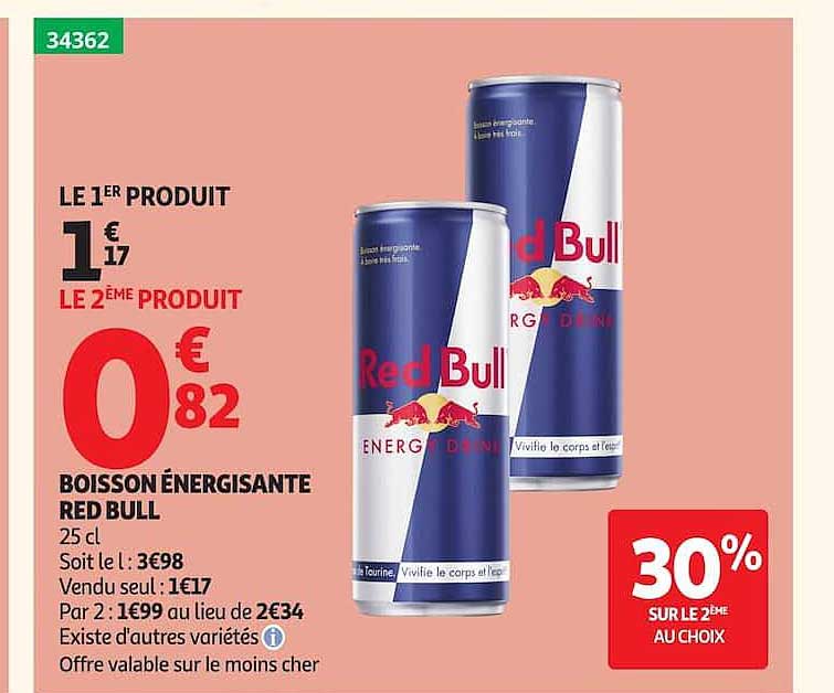 BOISSON ÉNERGISANTE RED BULL