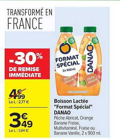 Boisson Lactée "Format Spécial" DANAO