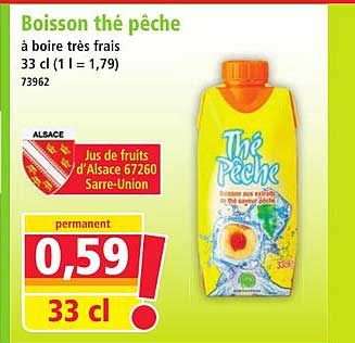 Boisson thé pêche