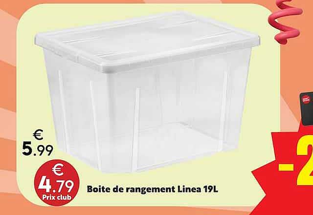 Boite de rangement Linea 19L