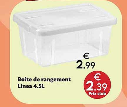 Boite de rangement Linea 4.5L