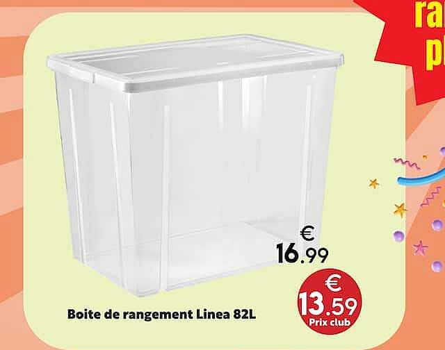 Boîte de rangement Linea 82L