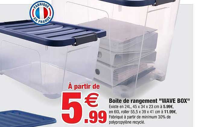 Boite de rangement "WAVE BOX"