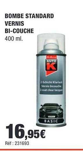 BOMBE STANDARD VERNIS BI-COUCHE 400 ml.