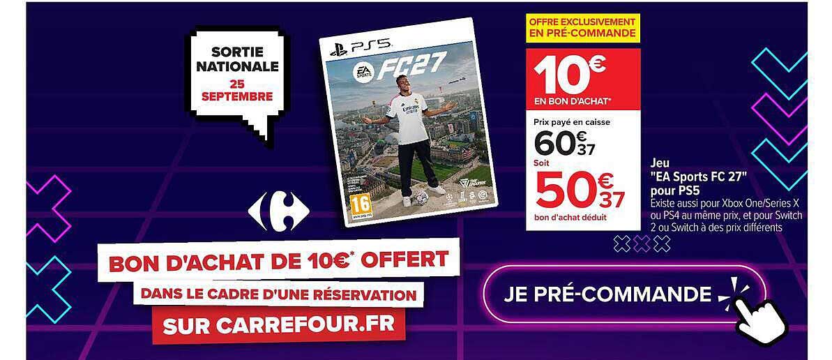 BON D'ACHAT DE 10€* OFFERT
